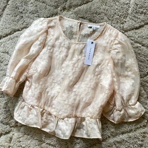 Blush Topshop organza top